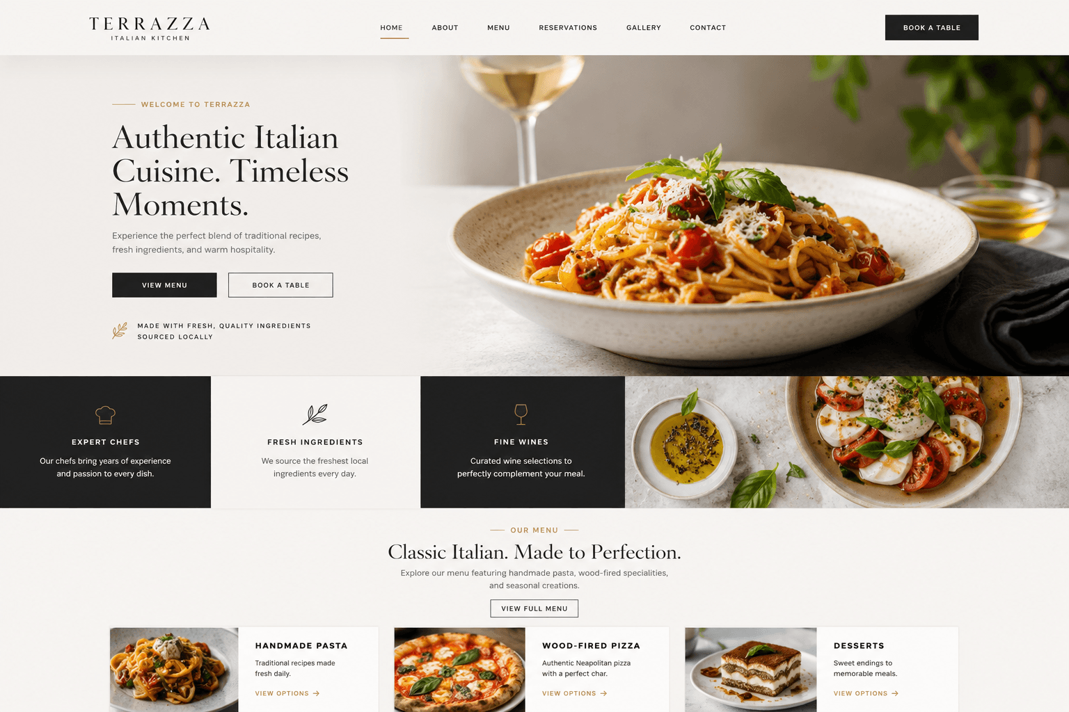Restaurants website design by Pixelo